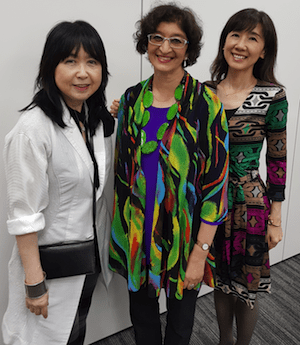 Vanita Dahia with Yuri and Keiko Japanese translators