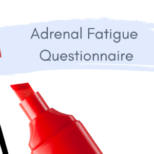 Adrenal Fatigue Questionnaire image