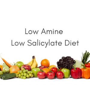 Low amine, low salicylate diet fruits and vegetables.