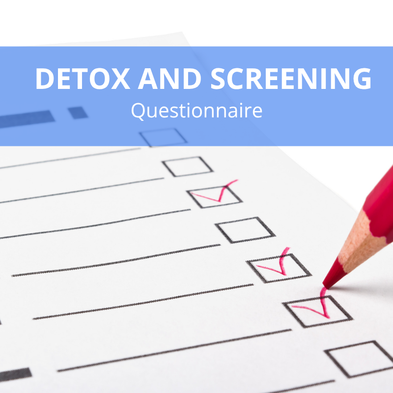 Detox and Screening Questionnaire Image